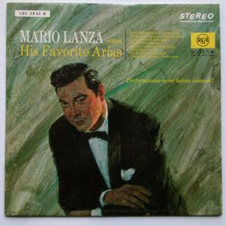Mario Lanza - Mario Lanza Sings His Favorite Arias (LP)
