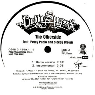 Bubba Sparxxx Feat. Petey Pablo And Sleepy Brown - The Otherside (12", Single, Promo)