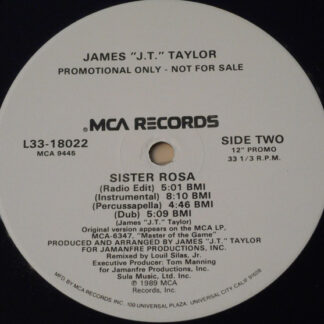 James "J.T." Taylor* - Sister Rosa (12", Promo)