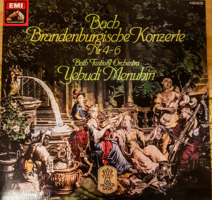 Bach* - Bath Festival Orchestra, Yehudi Menuhin - Brandenburgische Konzerte Nr. 4-6 (LP, Album, RE)