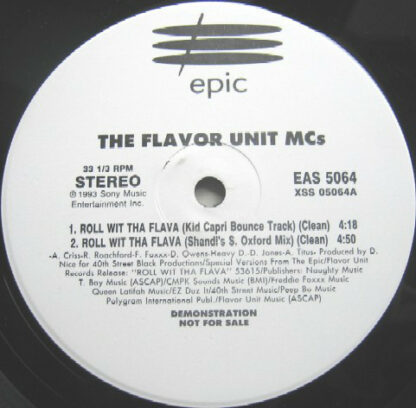 The Flavor Unit MCs - Roll Wit Tha Flava (Remixes) (12", Promo)