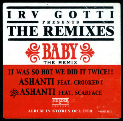 Ashanti - Baby (Remix) (12", Single, Promo)