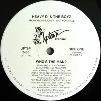Heavy D. & The Boyz - Who's The Man? (12", Single, Promo)