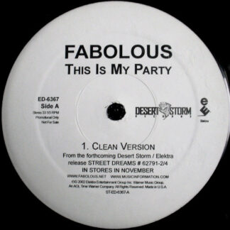 Fabolous - This Is My Party (12", Promo)