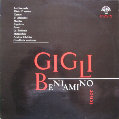 Beniamino Gigli - Recital (LP, Mono, RE, RP)