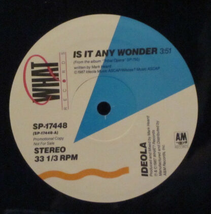 Ideola - Is It Any Wonder (12", Single, Promo)