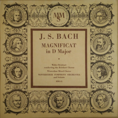 J.S. Bach*, Reinhart Chorus*, Winterthur Mixed Chorus, Winterthur Symphony Orchestra, Walter Reinhart - Magnificat In D Major (10", Mono, Bro)