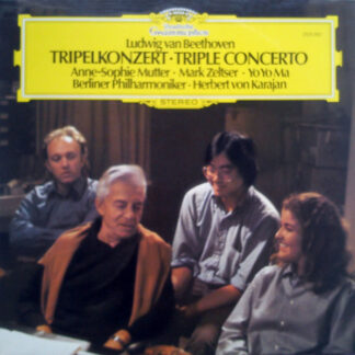 Ludwig van Beethoven - Anne-Sophie Mutter ∙ Mark Zeltser ∙ Yo Yo Ma* ∙ Berliner Philharmoniker ∙ Herbert von Karajan - Tripelkonzert • Triple Concerto (LP)