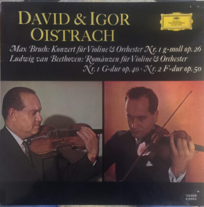 Ludwig van Beethoven, Max Bruch - David* & Igor Oistrach - Konzert Für Violine & Orchester Nr. 1 G-Moll Op. 26 / Romanzen Für Violine & Orchester Nr. 1 G-Dur Op. 40 · Nr. 2 F-Dur Op. 50 (LP, RE)
