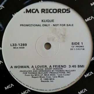 Klique - A Woman, A Lover, A Friend (12", Promo)