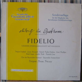 Ludwig van Beethoven, Ferenc Fricsay - Fidelio (LP, Mono, Club)